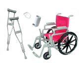 Doll Wheelchair Set for 18 Inch Dolls Like American Girl Dolls Made by Sophias Doll Chair Set includes Doll Wheelchair Doll Crutches and Bandage 18 Inch Doll Furniture