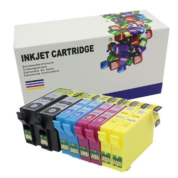 Hi ink 8 Pack T127 Ink Cartridge Replacement For Epson T127 Extra High Yield 8 Pack