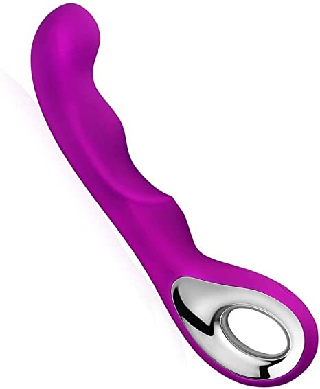 G-Spot Vibrator for Clit and Anal Sexual Stimulation, Adult Sex Toy for Women, Rechargeable Vibrating Dildo with 10 Vibration Modes, Sex Massager for Adult Women Sensory Pleasure, Grape Color