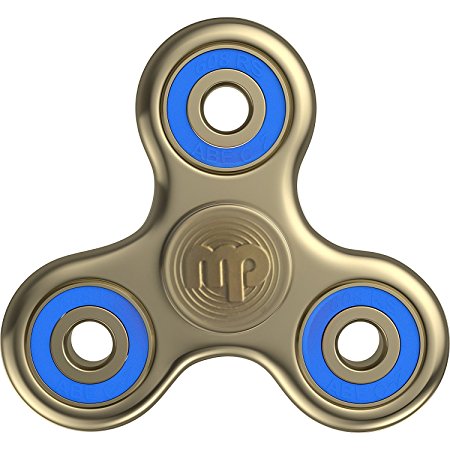 MUPATER fidget spinners, EDC spinner fidget toys, tri-spinner fidget toy relieves your ADHD, anxiety, and boredom Premium Quality Gold