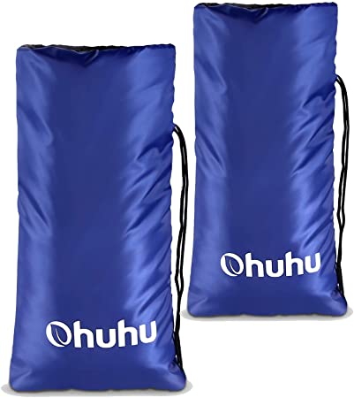 Ohuhu Outdoor Faucet Cover for Freeze Protection, 2-Pack Winter Heavy Duty Faucet Protector Cover 19.5" x 10" Antifreeze Tap Cover, Outside Garden Lawn Faucet Socks Spigot Cover