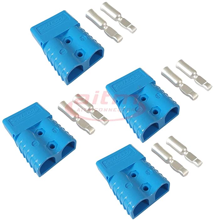 120A Battery Connector Quick Connect Battery Modular Power Connectors Quick Disconnect (Blue)