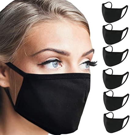Cloth Face Mask Washable Reusable 6 Pack Ships Same Day from California USA