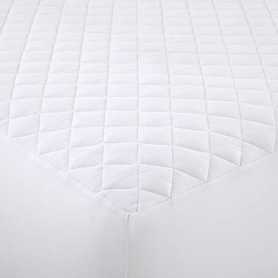 Shavel Home Products Micro Flannel Mattress Pad, Full, White