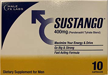 Sustango (10 Caps) Natural Male Energy Pills, Natural Amplifier for Performance, Strength and Endurance!