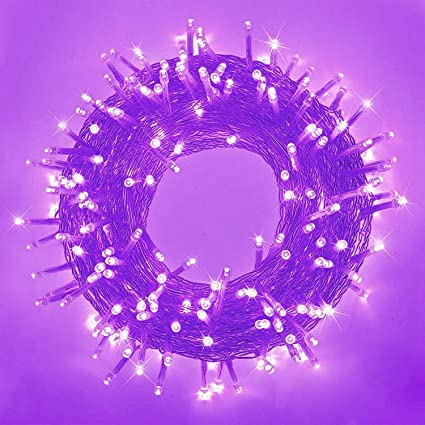 SANJICHA Purple Extra-Long 66FT 200 LED Halloween Lights for Indoor/Outdoor, Super Bright 8 Lighting Modes Plug in String Lights for Halloween Decorations Bedroom Party Garden Patio Tree (Purple)