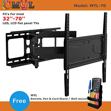 MYL Imported 6 Way Swivel Tilt TV Wall Mount for LCD/LED TV's Upto 32" to 55" inch MYL-M443 (HIG 70")