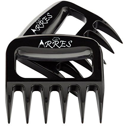 Arres Original Pulled Pork Claws & Meat Shredder - BBQ Grill Tools and Smoking Accessories for Carving, Handling, Lifting