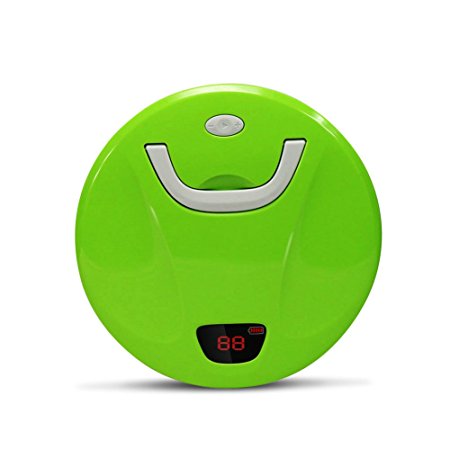 Robot Vacuum Cleaner Carpet Robotic Hoover Cleaning Suction Automatic Vacuums Floor Compact Carpet Pool Smart Brush Sweeper Cleaner ,Green