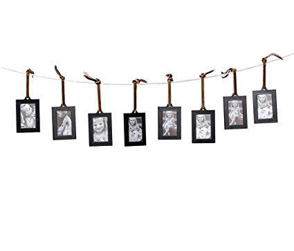 Klikel Hanging Picture Frame Ornaments, Set of 8