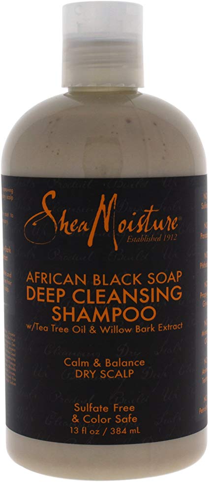 Shea Moisture African Black Soap Deep Cleansing Shampoo 384 ml