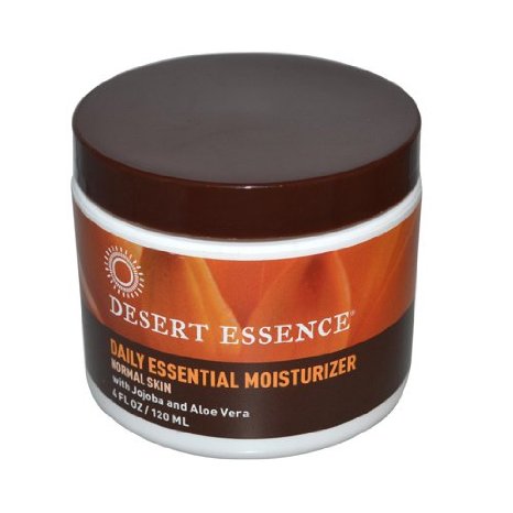 Moisturizer-Daily Essential JojobaAloe Desert Essence 4 oz Cream