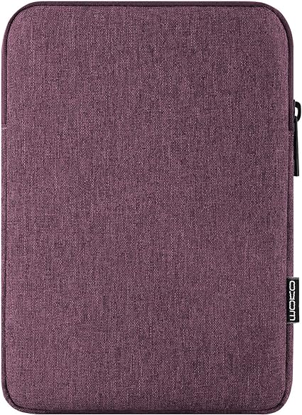 MoKo 7-8 Inch Tablet Sleeve Bag, Polyester Pouch Cover Case Fits iPad Mini (6th Gen) 8.3" 2021, iPad Mini 5/4/3/2/1, Samsung Galaxy Tab S2 8.0, Tab A 8.0, ZenPad Z8s 7.9, Purple