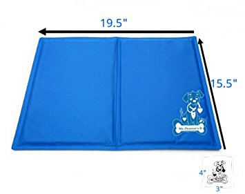 Mr. Peanut's Chill Pad, Pressure Activated Comfort Cooling Non-Toxic Gel Pet Mat, No Chilling Required, Perfect for Floors, Couches, Car Seats, Pet Beds & Kennels
