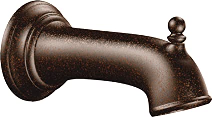 Moen 3857ORB Replacement 7.25-Inch Tub Diverter Spout 1/2-Inch Slip Fit Connection, Oil Rubbed Bronze