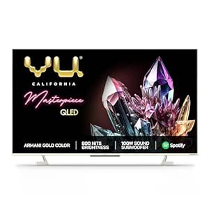 164 cmThe Masterpiece Glo Series 4K Ultra HD Smart Android QLED TV (Armani Gold) (65 inches)