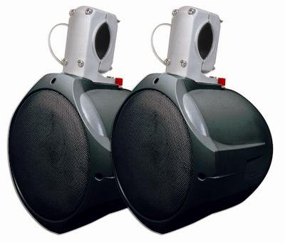 MCM Custom Audio 60-10021 Marine Wakeboard Speaker Pair Black 6.5 Inch Two Way