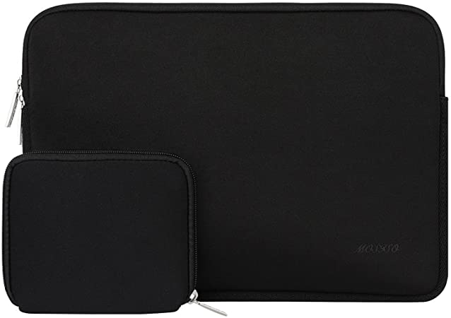 MOSISO Tablet Sleeve Compatible with iPad Pro 11 inch (3rd Gen) M1 5G 2021-2018, 2020 10.9 iPad Air 4, 10.2 iPad 8th/7th Gen, 10.5 iPad Air 3, iPad 9.7, Neoprene Bag Cover with Small Case, Black