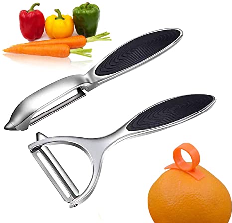 Vegetable Peeler, Potato Peelers for Kitchen Stainless Steel Y Shape Swivel Peelers,Carrot,Fruit,with Ergonomic Non-Slip Handle and Sharp Blade(2 PCS)