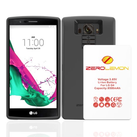 LG G4 Battery Case ZeroLemon LG G4 8500mAh TriCell Extended Battery  Soft TPU Full Edge Protection Case Compatible with all LG G4 variants 4897010519648
