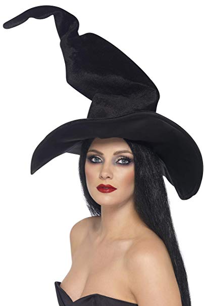 Smiffy's Women's Witch Hat Tall And Twisty Velour