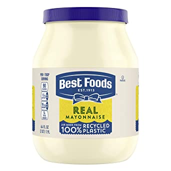 Best Foods Mayonnaise Creamy Real Mayo Gluten Free, Kosher Condiment 64 oz