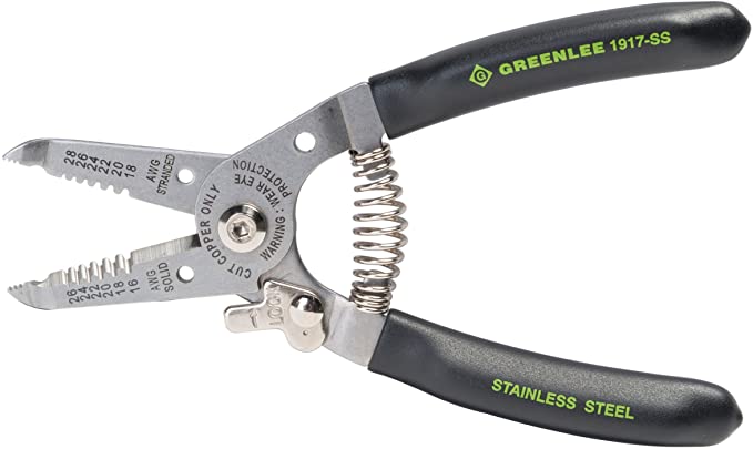 Greenlee Hand Tools Stainless Steel Wire Stripper (1917-SS), 16-26AWG