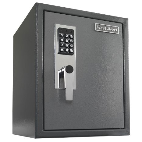 First Alert 2077DF Anti-Theft Safe with Digital Lock, 1.2 Cubic Foot, Gray