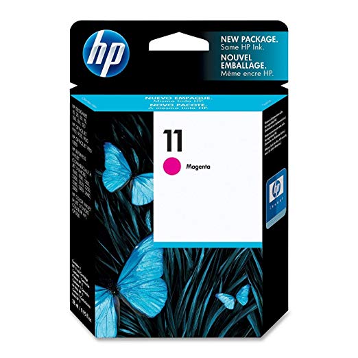 HP 11 Magenta Ink Cartridge (C4837A) for HP Business Inkjet 1000 1100 1200 2300 2600 2800 HP DesignJet 100 110 HP OfficeJet 9110 9120 9130 OfficeJet Pro K850 HP Color Inkjet cp1700