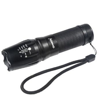Skmei 5000 Lumen 5 Modes T6 Zoomable LED 18650 Flashlight Torch Lamp Light G700 X800