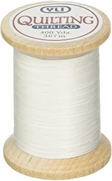 YLI 21104-WHT 3-Ply T-40 Cotton Hand Quilting Thread, 400 yd, White