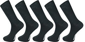 Mysocks® Men and Women 5 Pairs Pack Plain Colour Socks Combed Cotton