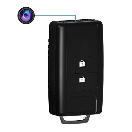 Hidden Spy Camera, Conbrov T19 HD 720P Keychain Body Camera Mini Video Recorder with Motion Detection and Night Vision, SD Card Not Included