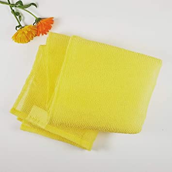 Nylon Back Towel Scrubber, Bath And Shower Wash Cloth For Smooth Beautiful Skin (1-pack)