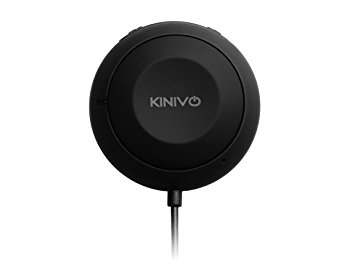 Kinivo BTC460 Bluetooth Hands-Free Car Kit for Cars with Aux Input Jack (3.5 mm) - Supports aptX