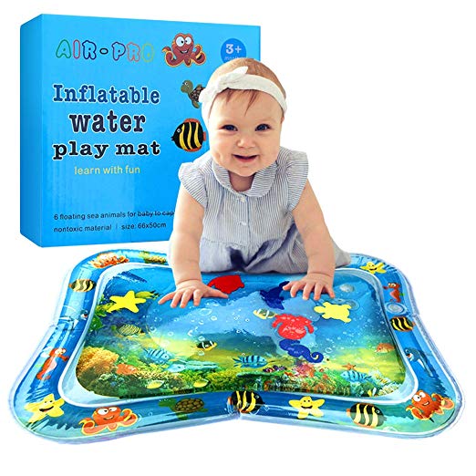 Inflatable Water Play Mat for Infants & Toddlers Fun Tummy Time Play Activity Center (Inflatable Water Play Mat)