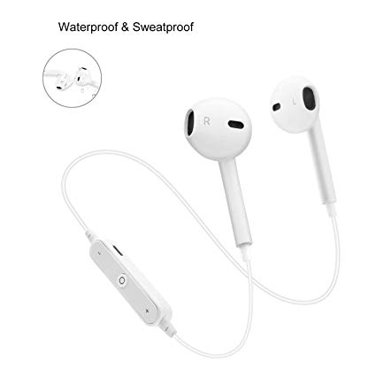 Bluetooth Headphones, BESTTRENDY Wireless Headphones Stereo Bluetooth 4.1 Sport Earbuds Headset Bluetooth Earbus with Mic Noise Cancelling Sweat Proof Earphones(02)