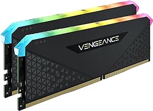 Corsair Vengeance RGB RS 32Go (2x16Go) DDR4 3600MHz C18 Mémoire de Bureau (Éclairage RGB Dynamique, Temps de Réponse Serrés, Compatible avec Intel 300/400/500 & AMD 400/500 Series) Noir