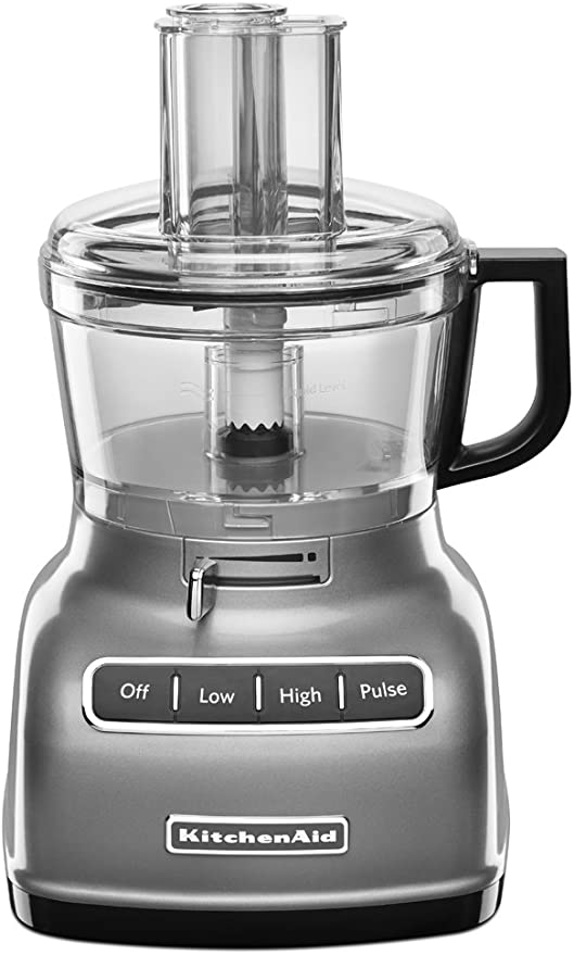 KitchenAid KFP0722CU 7-Cup Food Processor with Exact Slice System - Contour Silver