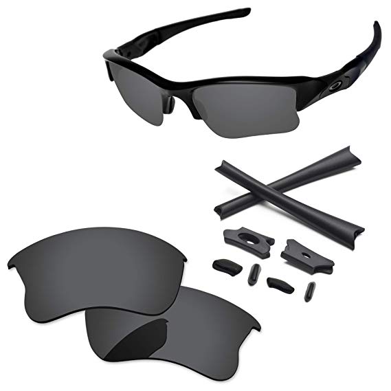 PapaViva Lenses Replacement & Rubber Kits for Oakley Flak Jacket XLJ