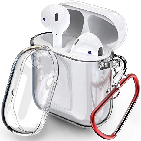 TOZO for AirPod Case Premium Clear Soft TPU Gel Ultra-Thin [Slim Fit] Transparent Flexible Cover for AirPods 1 and 2 [Clear Gel]