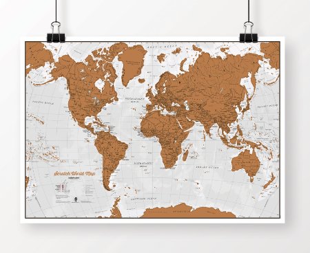 Scratch World Map - Scratch Off Places You Travel!