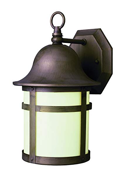 Trans Globe Lighting PL-4580 WB Outdoor Thomas 12.5" Wall Lantern, Weathered Bronze