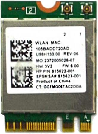 REALTEK RTL8822BE Wireless 802.11AC WLAN Bluetooth 4.2 WiFi Card 915622-001