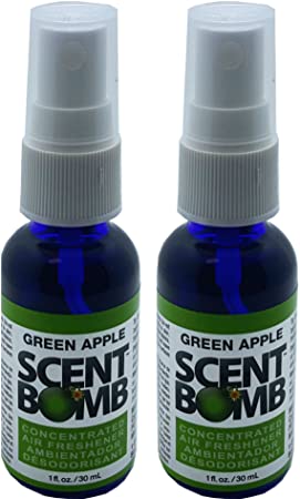 Scent Bomb Super Strong 100% Concentrated Air Freshener - 2 PACK (Green Apple)