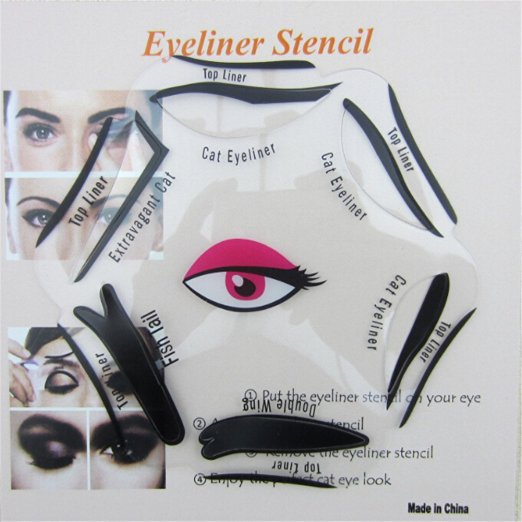 SaiDeng Makeup Beauty Cat Eyeliner Smokey Eye Stencil Models Template Shaper Tool New
