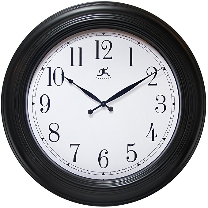 24 Inch Traditional Black Wall Clock