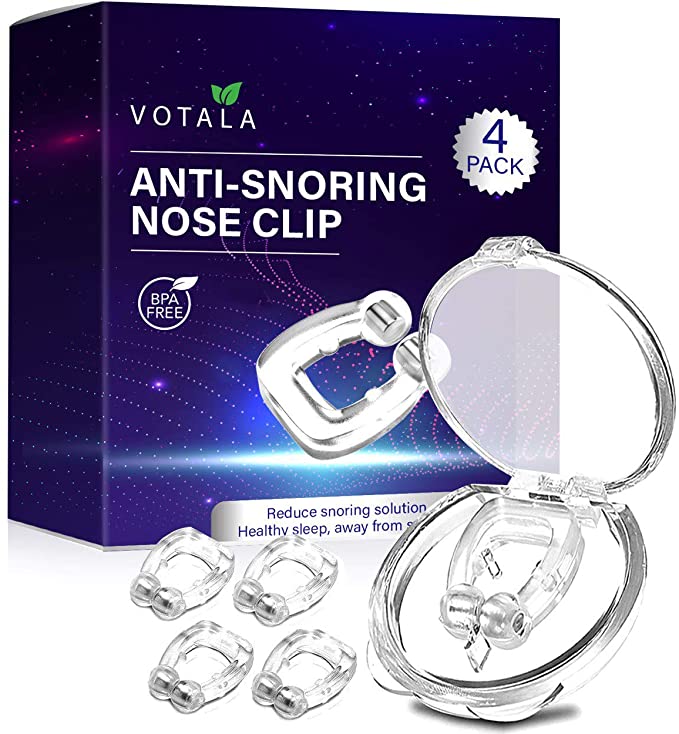 Anti snoring Device Silicone Magnetic Anti Snore Nose Clip Effective-Easy Stop Snoring Solution Professional Sleeping Aid Relieve Snore for Men Women (4 pcs)