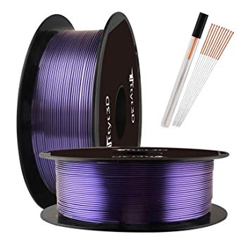 3D Printer 1.75mm PLA Filament 1kg 2.2lbs Spool High Diameter Accuracy Widely Compatible TTYT3D (Dark Violet Purple)