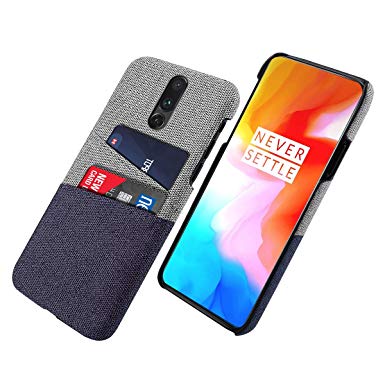 Neivi Case Compatible with OnePlus 7 Pro Ultra Slim Canvas Case Anti-Scratch Shockproof Protective Cover Shell with Card Slots Compatible with OnePlus 7 Pro